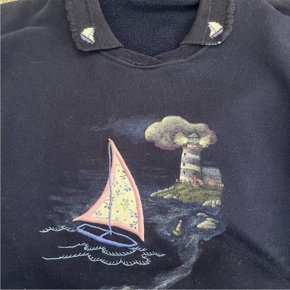 3/$25  Reflections Purple V-Neck Sweater - Picture 3 of 3